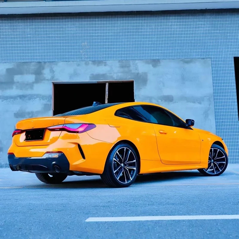 Car Full Body Wrap Gloss Mclaren Orange TPU Color Car Paint Protection Film Dry Application & Wet Application