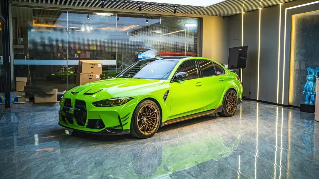 Gloss Viper Green TPU PPF Paint Protection Film Vehicle Wrap Colors Cost