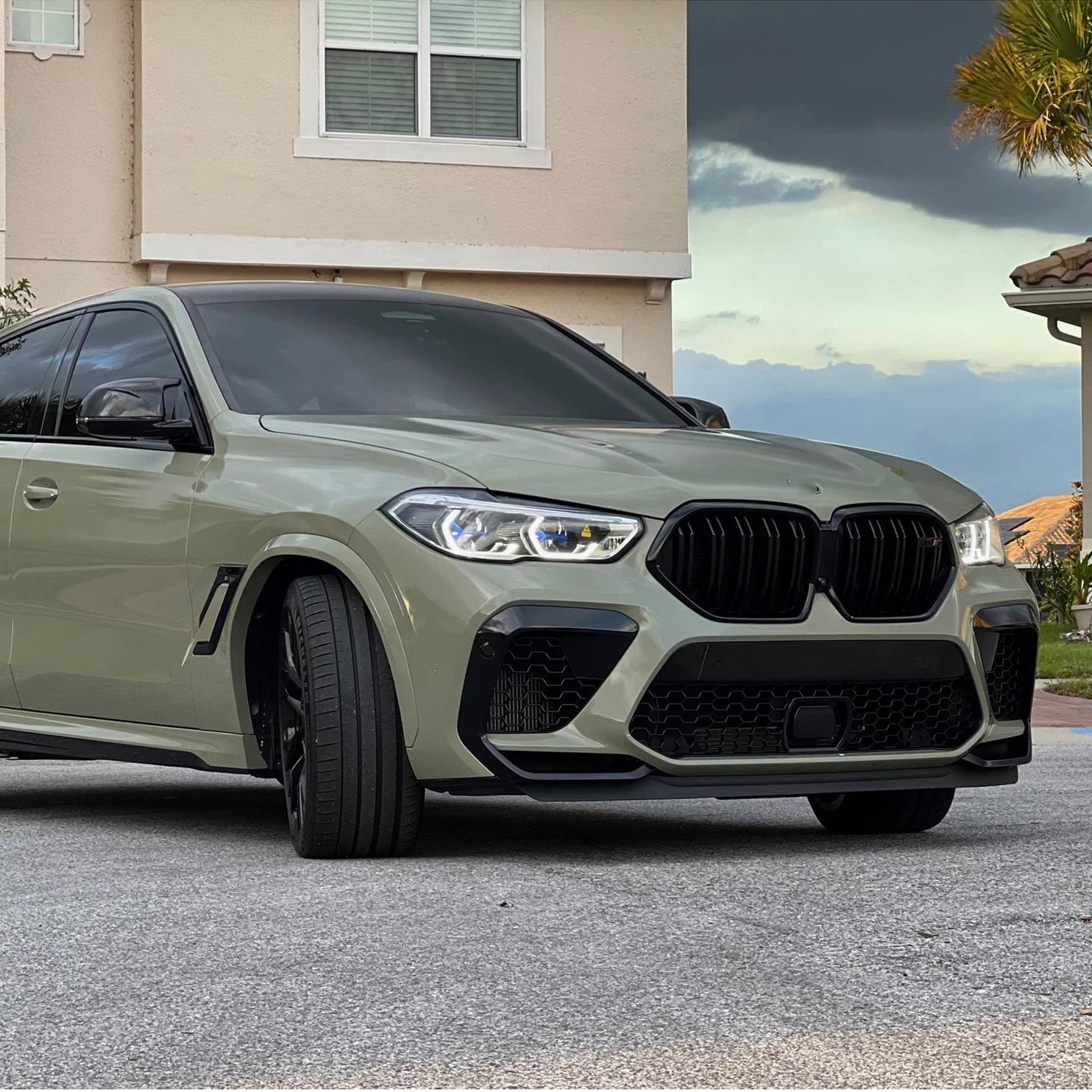 8.0mil Gloss Khaki Green TPU Color Vinyl Auto PPF Wrap Car Paint Protection Film 1.52*16M/roll