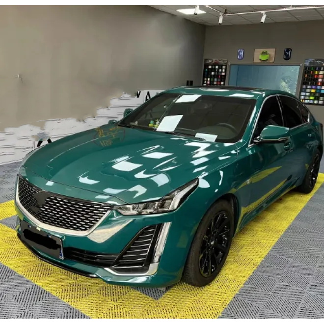 Custom Car Wraps Gloss Hell Green TPU Color PPF Paint Protection Film Full Body Car Full Body Wrap