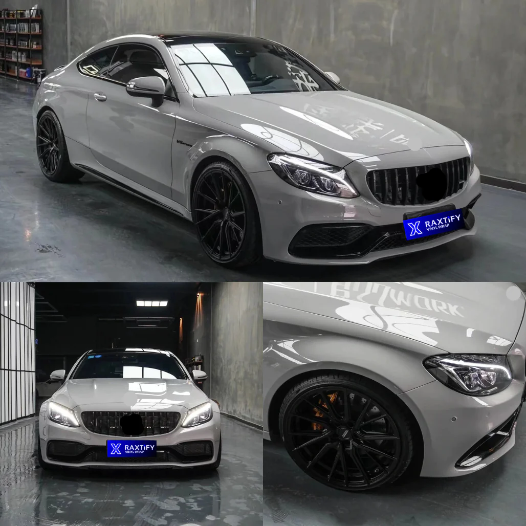 8.0mil Coloured PPF Film Gloss Ash Grey TPU Car Ppf Wrap Color Paint Protection Film
