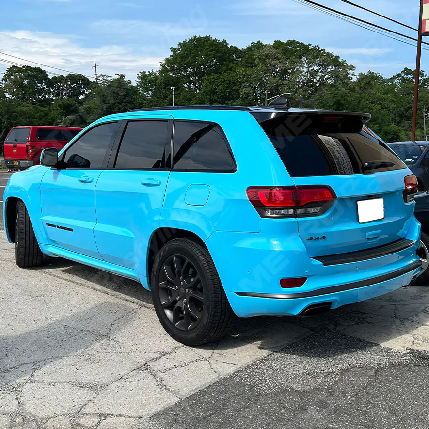Gloss Sky Blue Car Wrap Film - 8.0mil Self-Healing TPU Paint Protection Film | KOOPPF