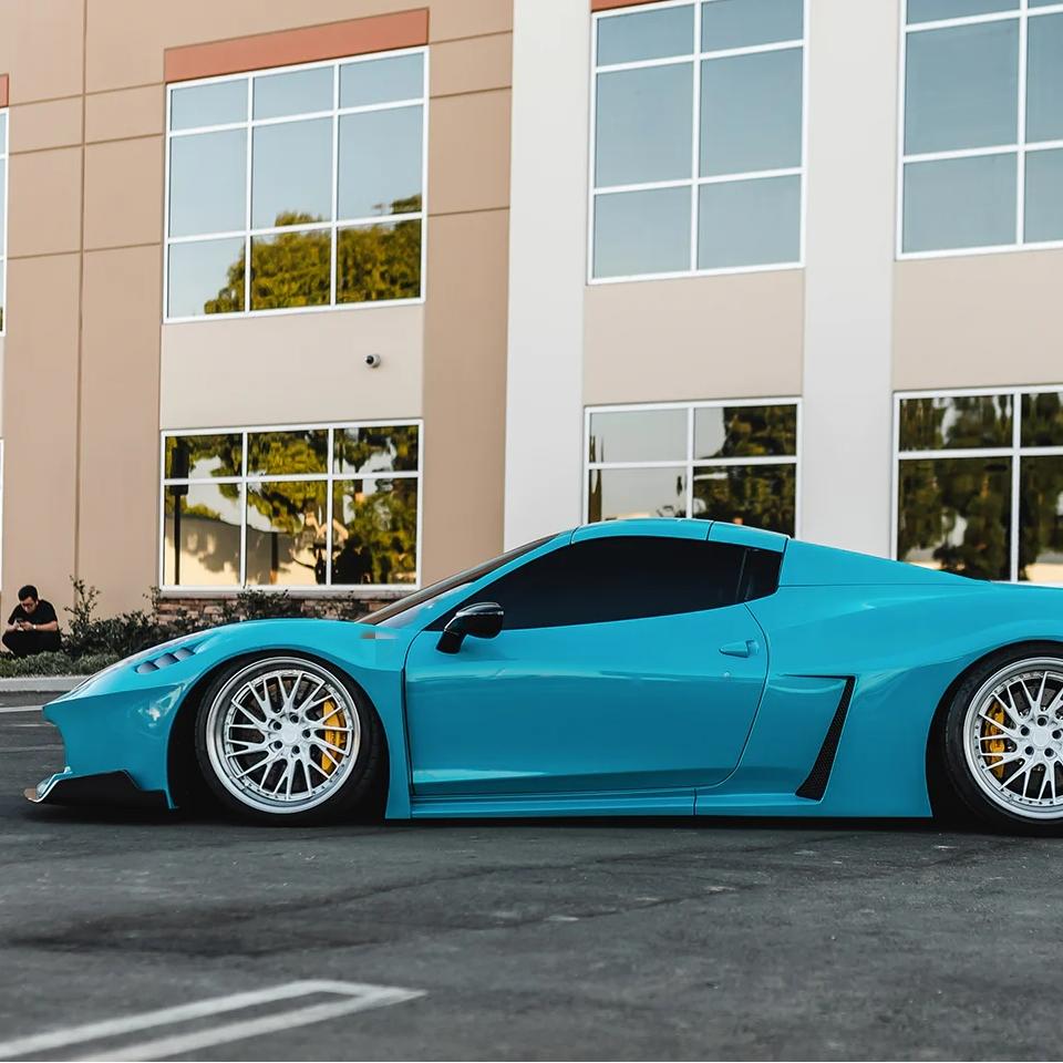 Gloss Miami Blue TPU Color PPF Car Paint Protection Film