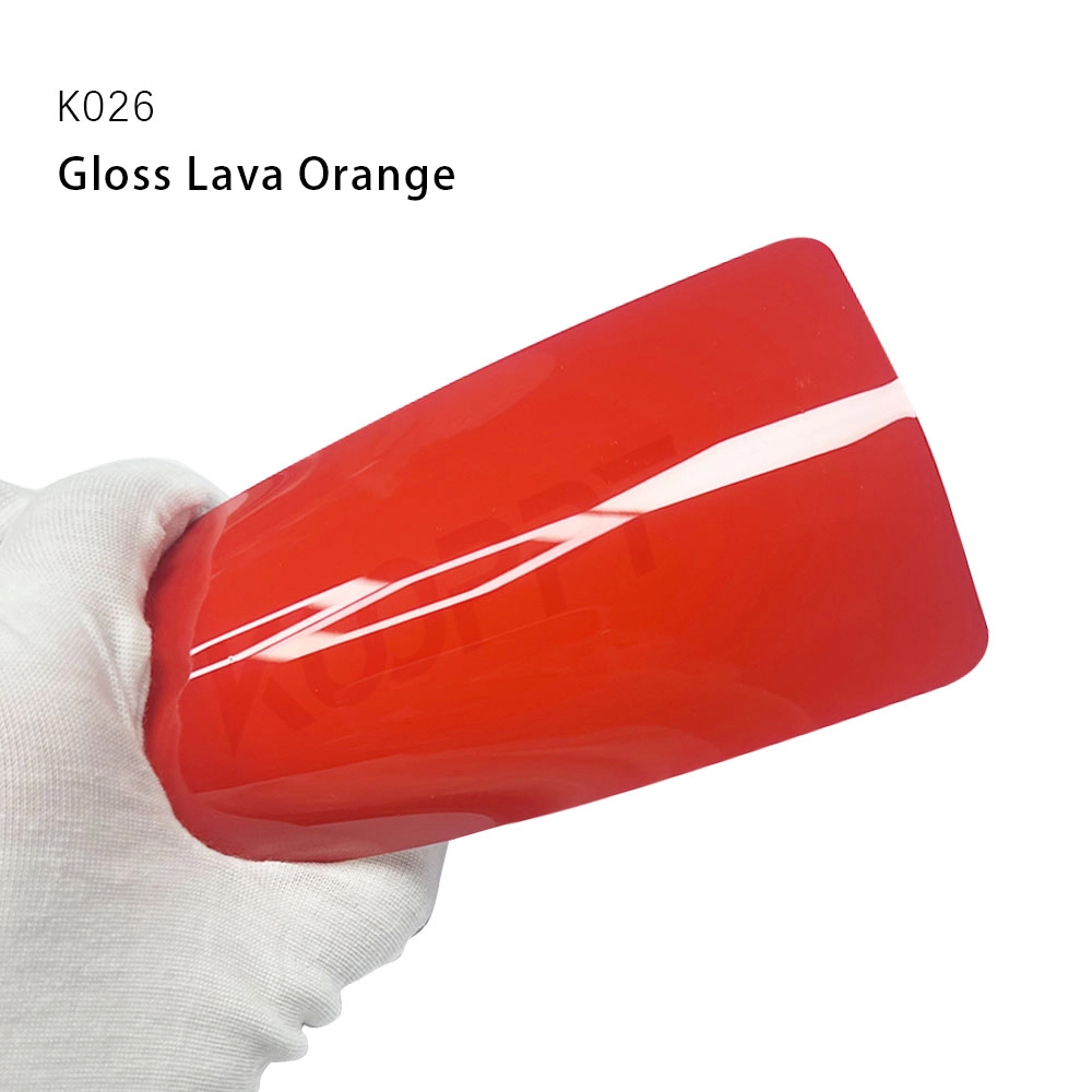 Gloss Lava Orange TPU Coloured Ppf Wrap Car Paint Protection Film Dry Application & Wet Application
