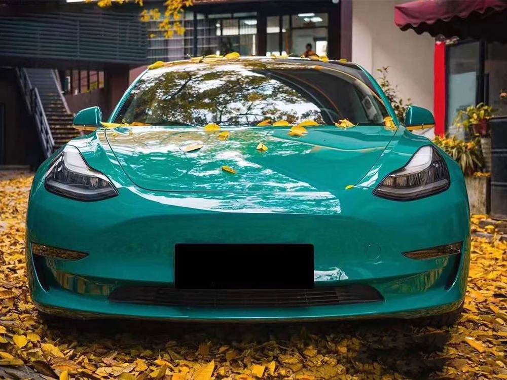 Custom Car Wraps Gloss Hell Green TPU Color PPF Paint Protection Film Full Body Car Full Body Wrap