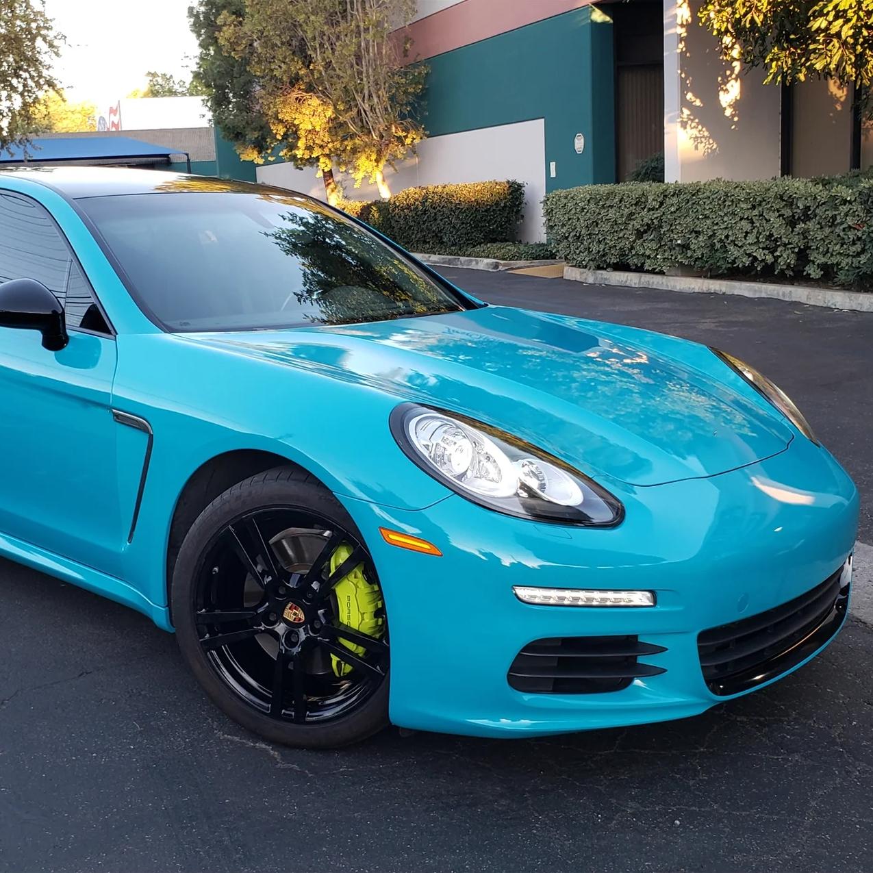 Gloss Miami Blue TPU Color PPF Car Paint Protection Film