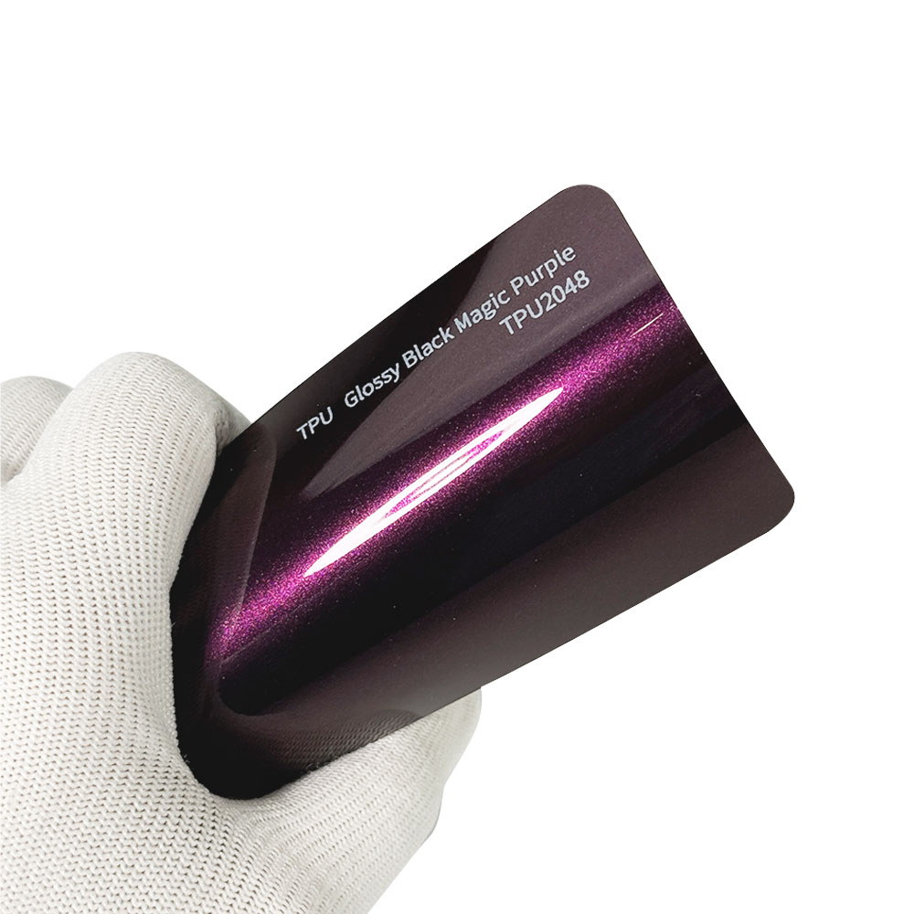 TPU Glossy Black Magic Purple Color PPF TPU2048