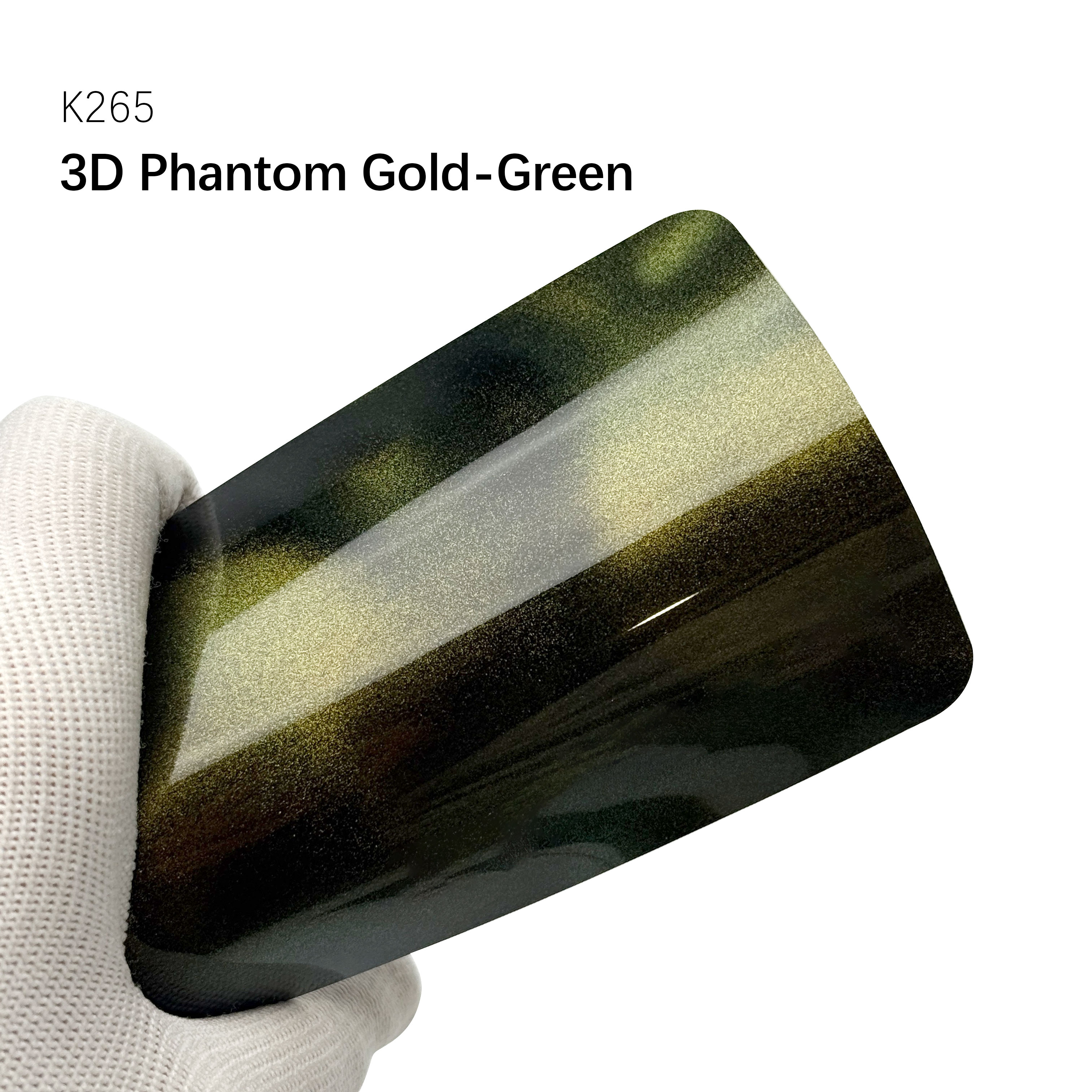 3D Phantom Gold-Green Color Paint Protection Film