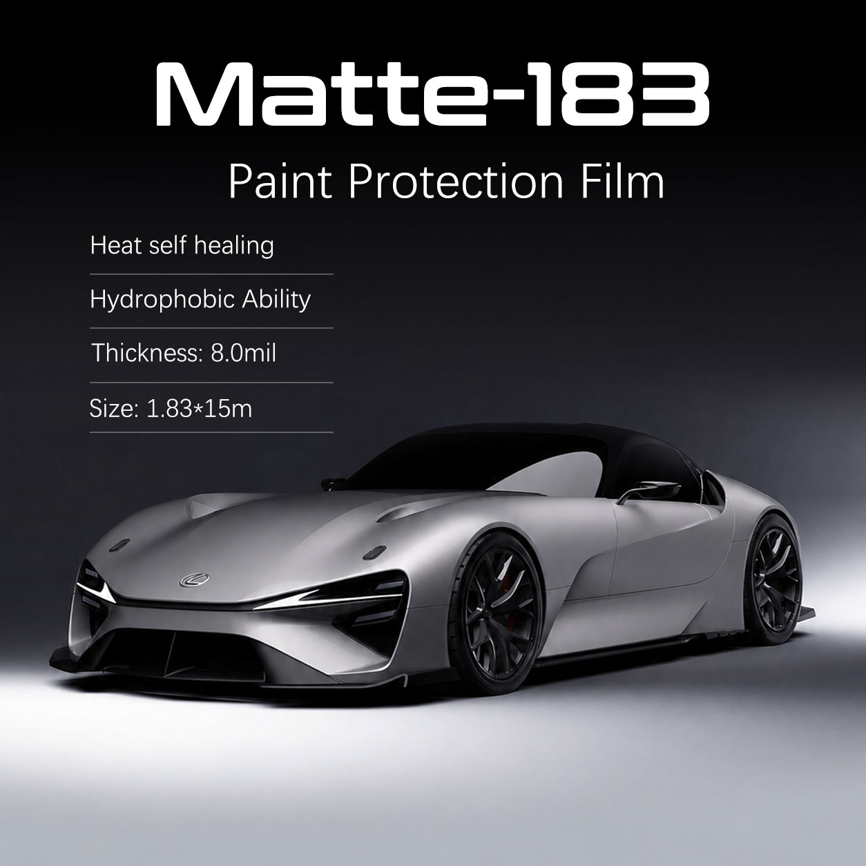Heat Self Healing Matte PPF Car Paint Protection Film - Matte-183