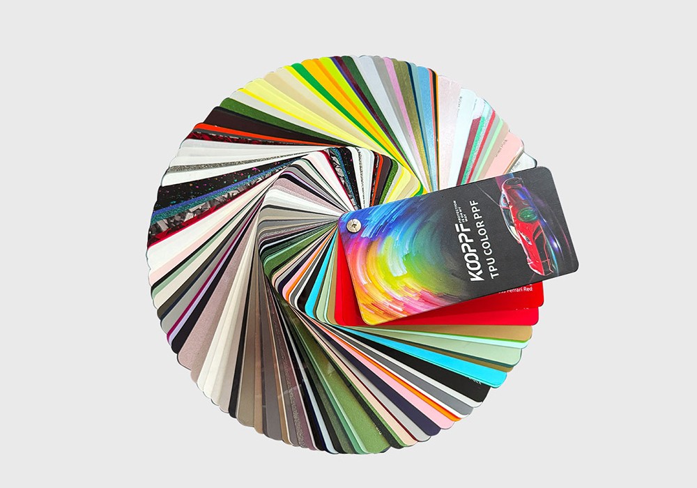 SAMPLE BOOK PPF sample book for color and finish selection.