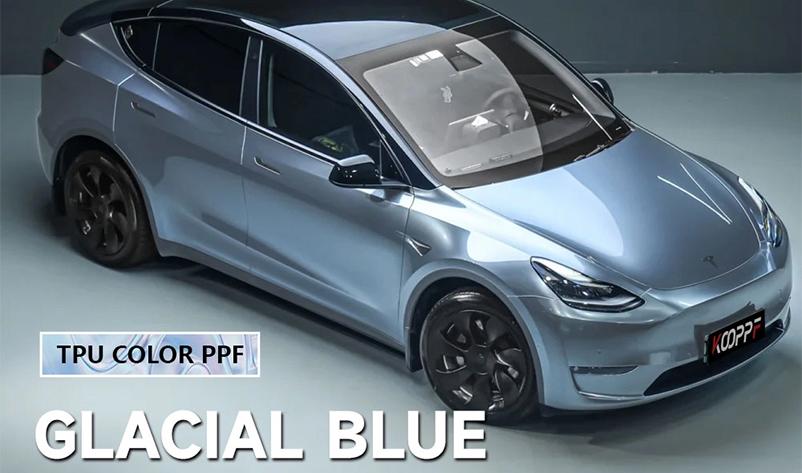 Glacial Blue TPU Color Car Paint Protection Film