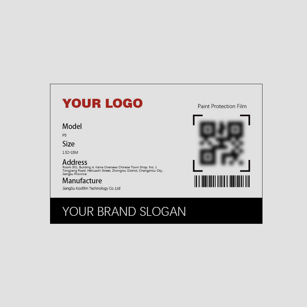 Printed product details on each roll core for easy identification and anti-counterfeiting.