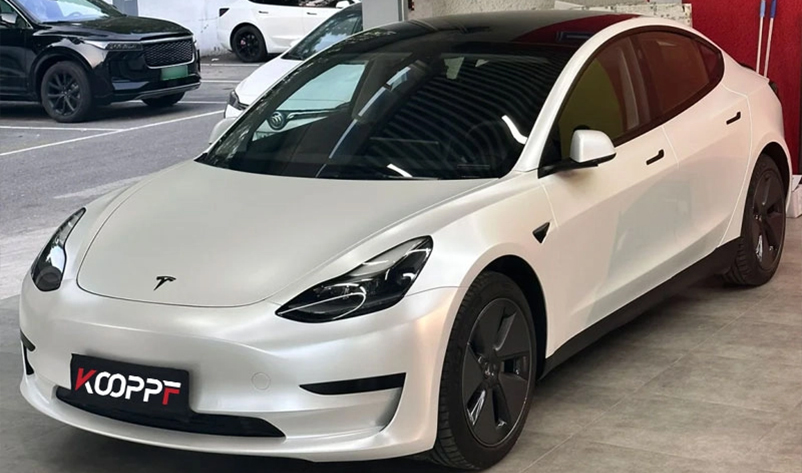 Frozen Gray Lily Matte TPU Color Paint Protection Film