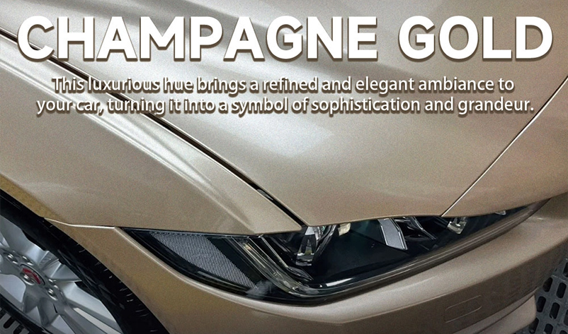 Champagne Gold Color PPF TPU Paint Protection Film