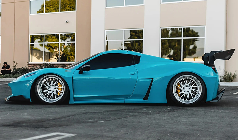 Gloss Miami Blue TPU Color PPF Car Paint Protection Film