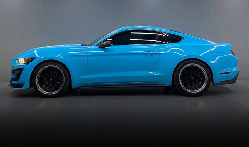 Gloss Sky Blue TPU Paint Protection Film