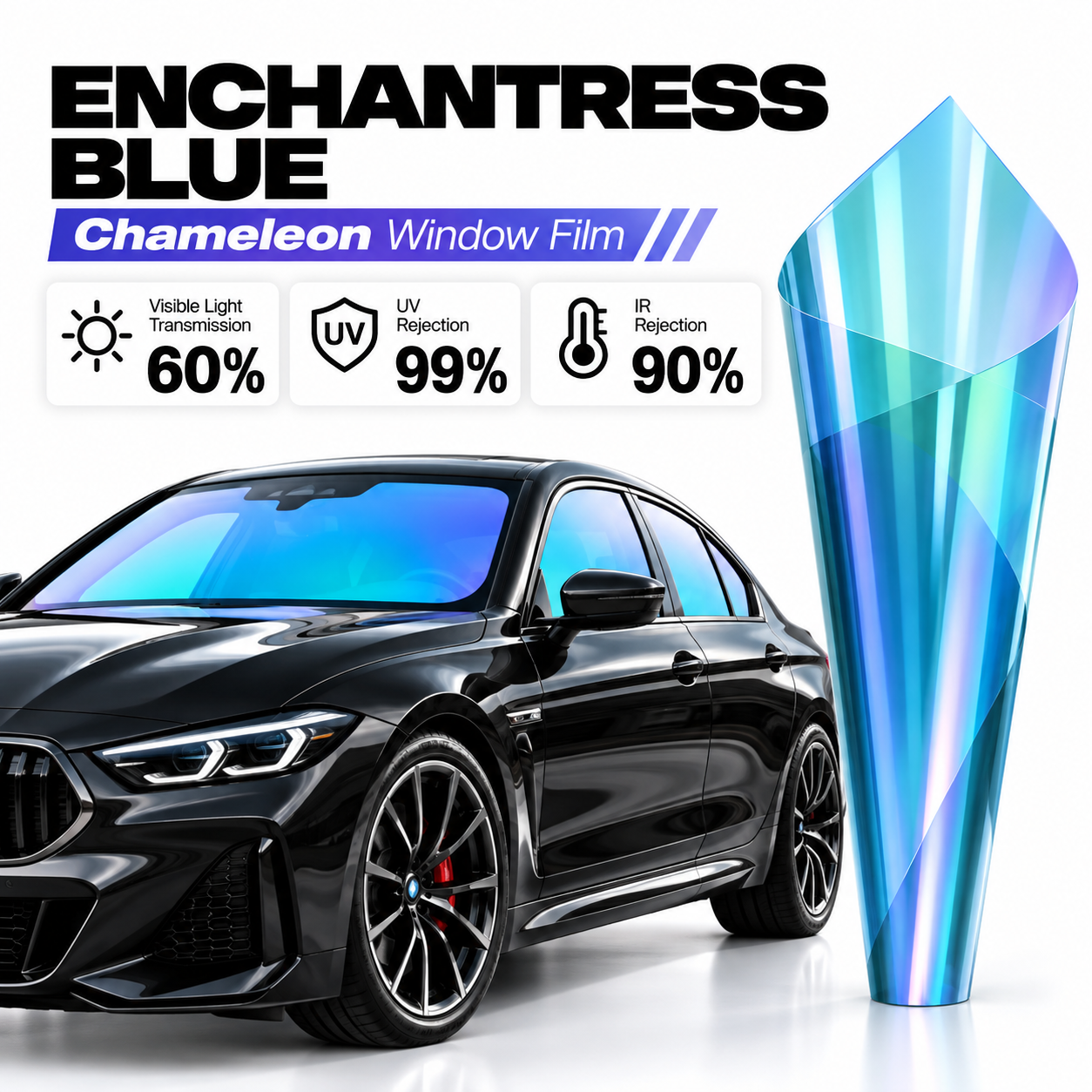 Enchantress Blue Chameleon Window Tint