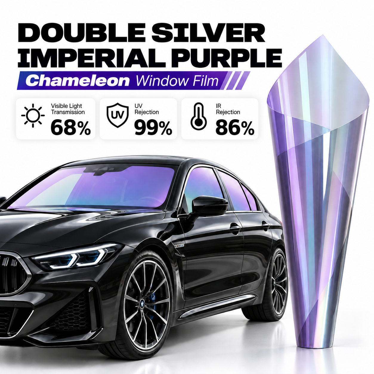 Double Silver Imperial Purple